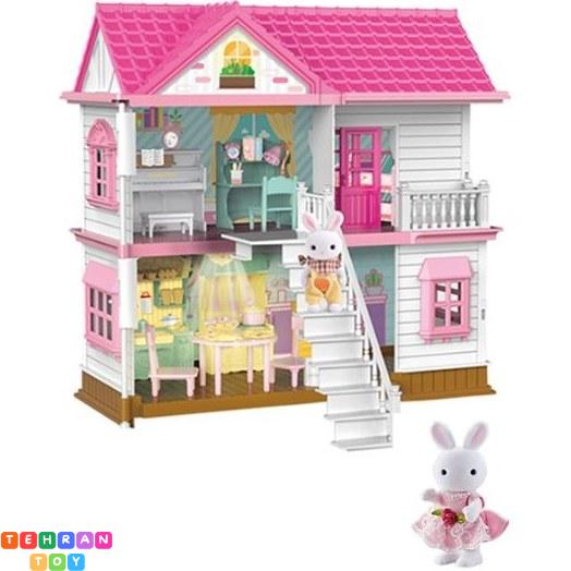 اسباب بازی طرح خانه عروسکی خرگوش مدل LUXUEY VILLA کد 8823